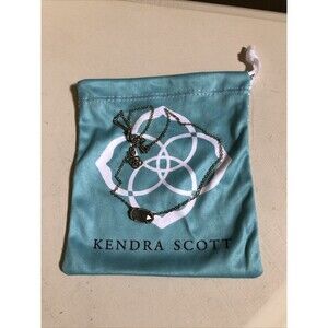 Kendra Scott Elisa Gold Pendant Necklace Slate Cat's Eye